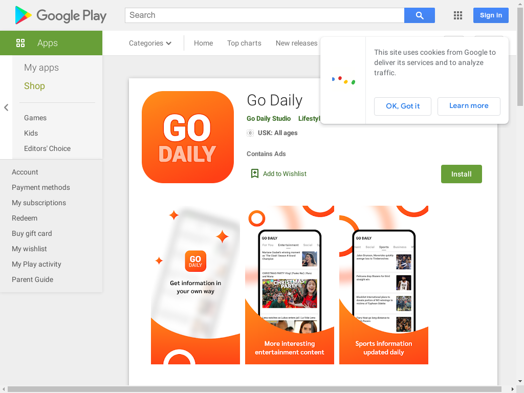 Hướng dẫn cài đặt Tin tức Go Daily cho PC?