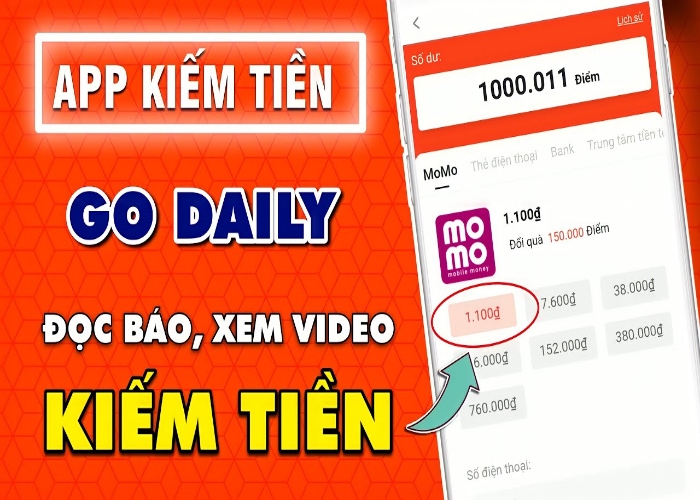 Review App Go Daily, App Kiếm Tiền Online Rút Tiền Thật Uy Tín 100%!!!