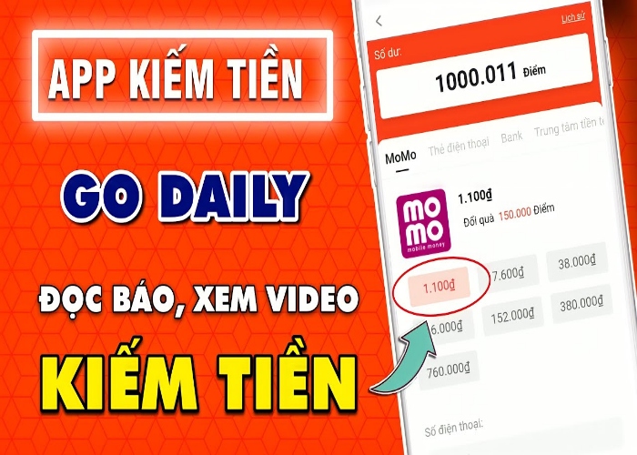 Review App Go Daily, App Kiếm Tiền Online Rút Tiền Thật Uy Tín 100%!!!