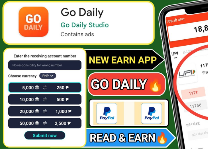 How to withdraw money from Go Daily app?