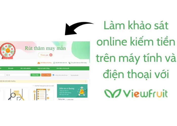 Viewfruit là gì? Khảo sát kiếm tiền online với vn.Viewfruit